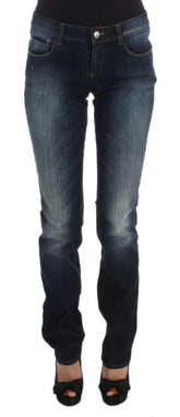 Costume National Blue Cotton Slim Fit Bootcut Jeans -   -  Costume National.